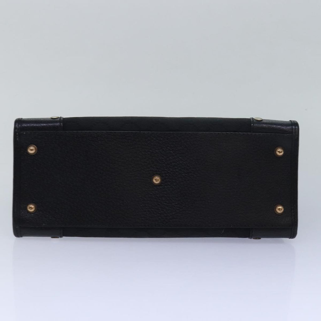 GUCCI GG Canvas Hand Bag Black 124286 81873