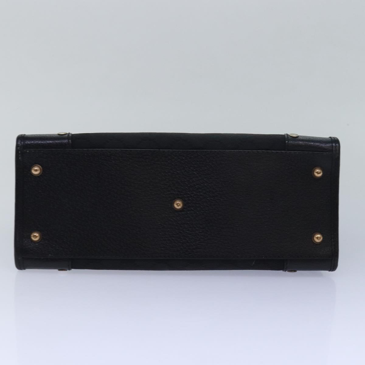 GUCCI GG Canvas Hand Bag Black 124286 81873