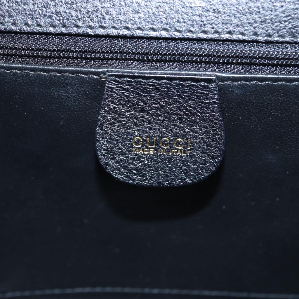 GUCCI Ready Lock Hand Bag Leather 2way Black 000 2026 0258 81897