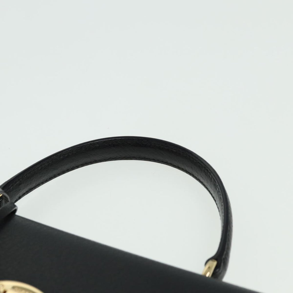 GUCCI Ready Lock Hand Bag Leather 2way Black 000 2026 0258 81897