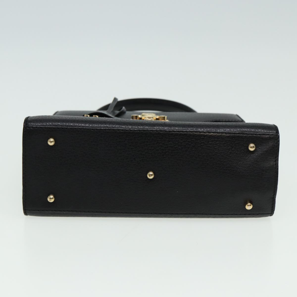 GUCCI Ready Lock Hand Bag Leather 2way Black 000 2026 0258 81897
