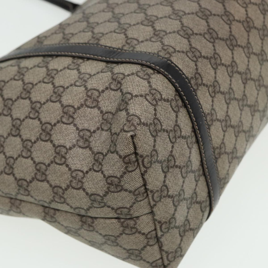 GUCCI GG Supreme Tote Bag PVC Leather Beige 197953 81913