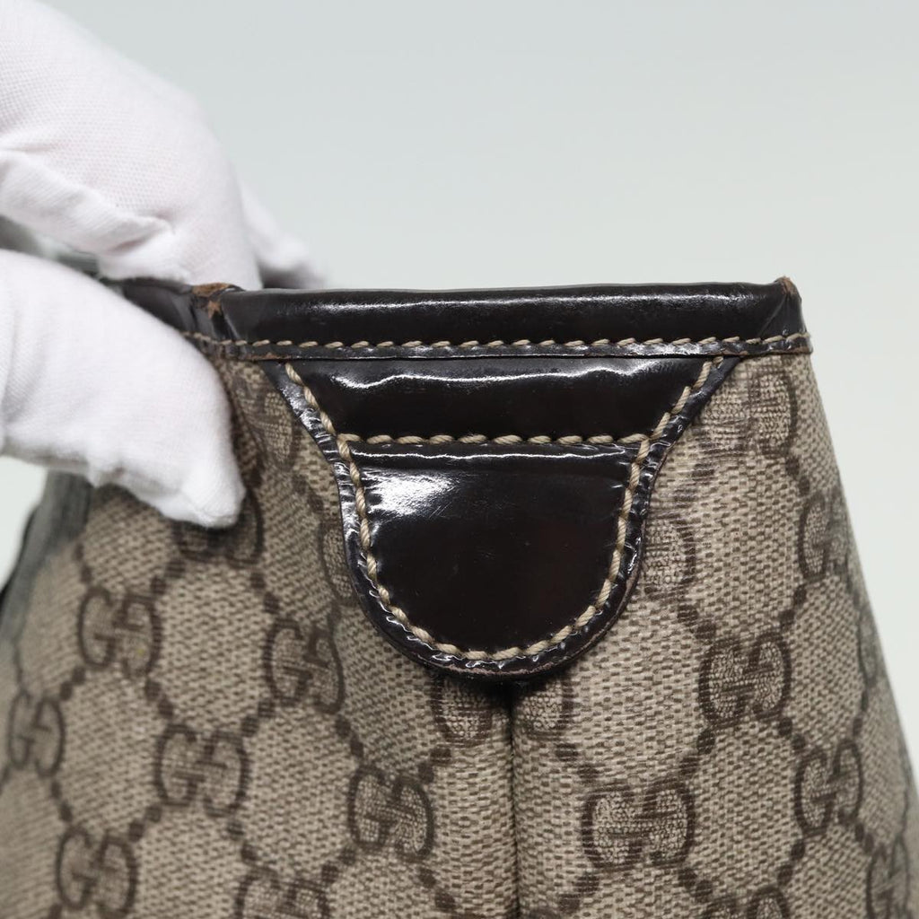 GUCCI GG Supreme Tote Bag PVC Leather Beige 197953 81913