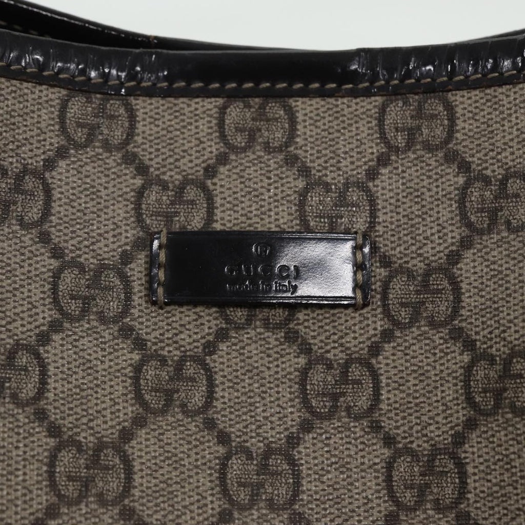 GUCCI GG Supreme Tote Bag PVC Leather Beige 197953 81913