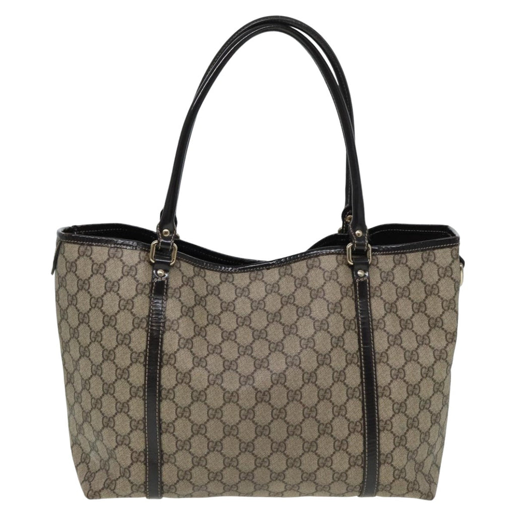 GUCCI GG Supreme Tote Bag PVC Leather Beige 197953 81913