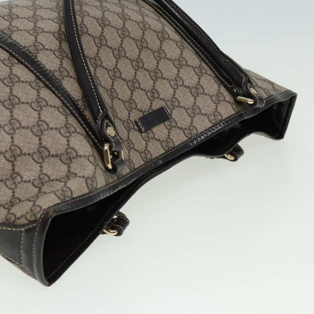 GUCCI GG Supreme Tote Bag PVC Leather Beige 197953 81913