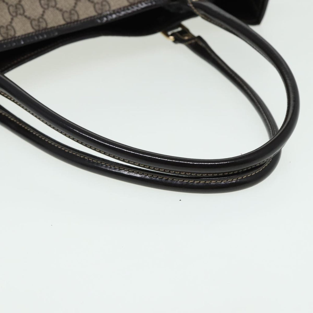 GUCCI GG Supreme Tote Bag PVC Leather Beige 197953 81913