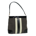 GUCCI Shoulder Bag Canvas Gray Black white 001 4231 81957