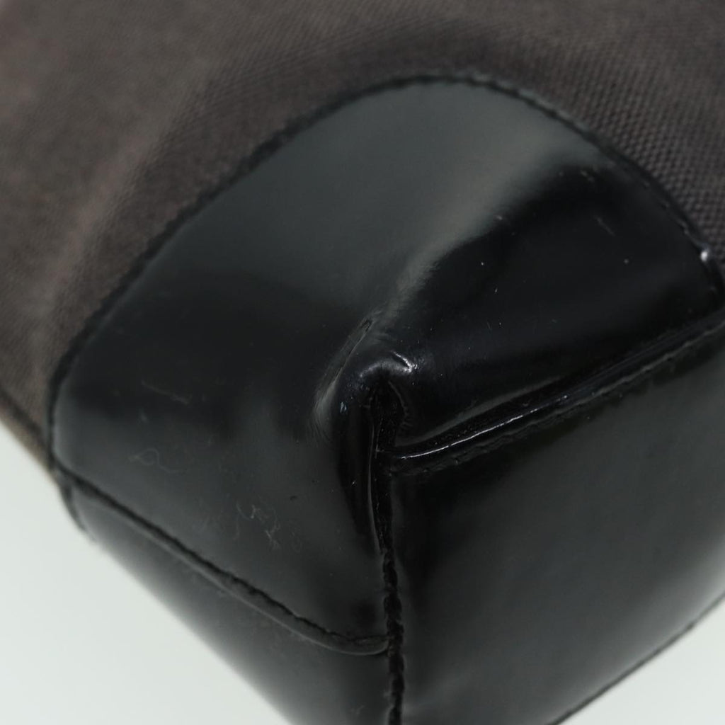 GUCCI Shoulder Bag Canvas Gray Black white 001 4231 81957