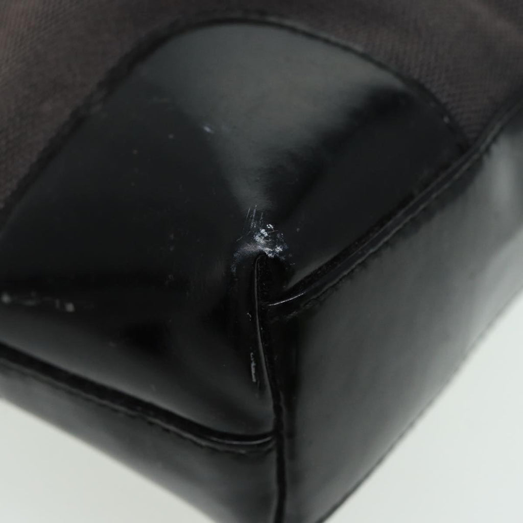 GUCCI Shoulder Bag Canvas Gray Black white 001 4231 81957