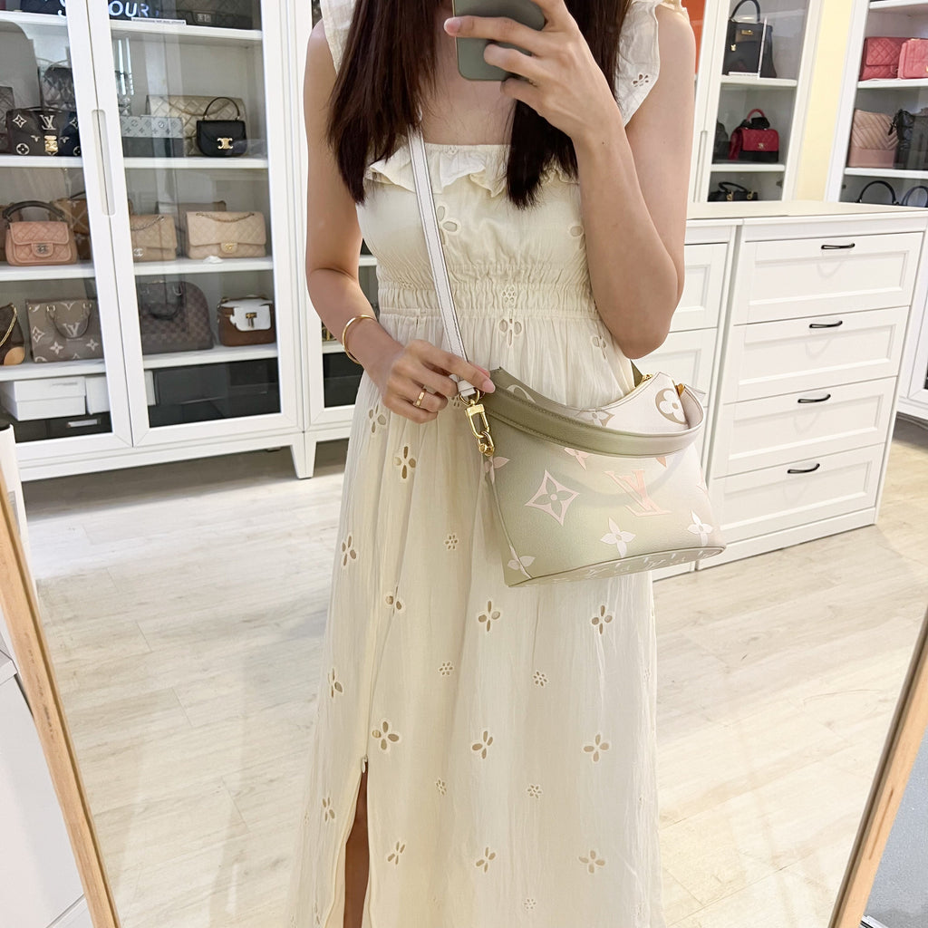 Louis Vuitton LV Marshmallow Bag in Cream Ombre Coated Canvas and GHW