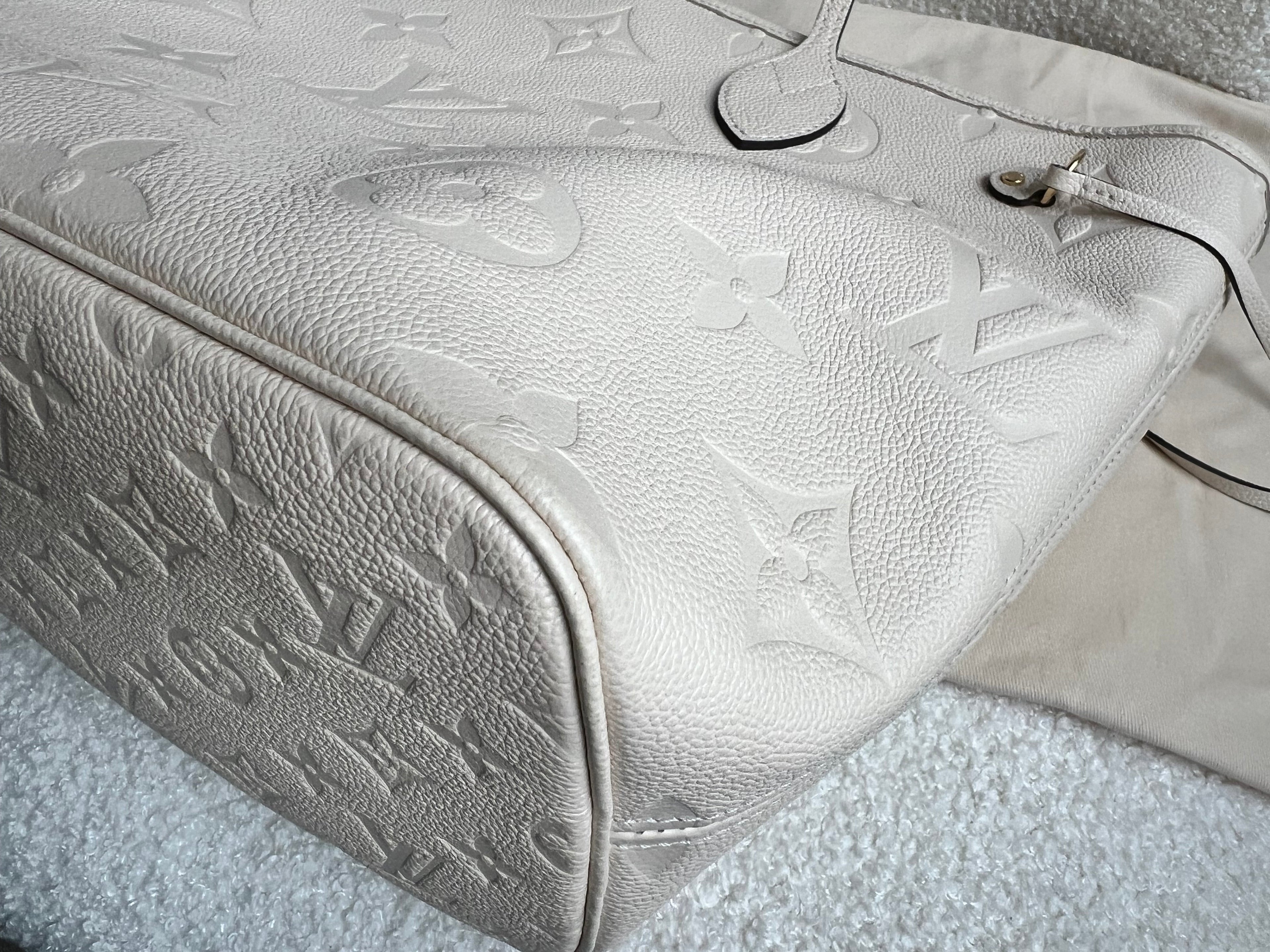 Louis Vuitton Neverfull MM Creme Empreinte (RRP £1,940)