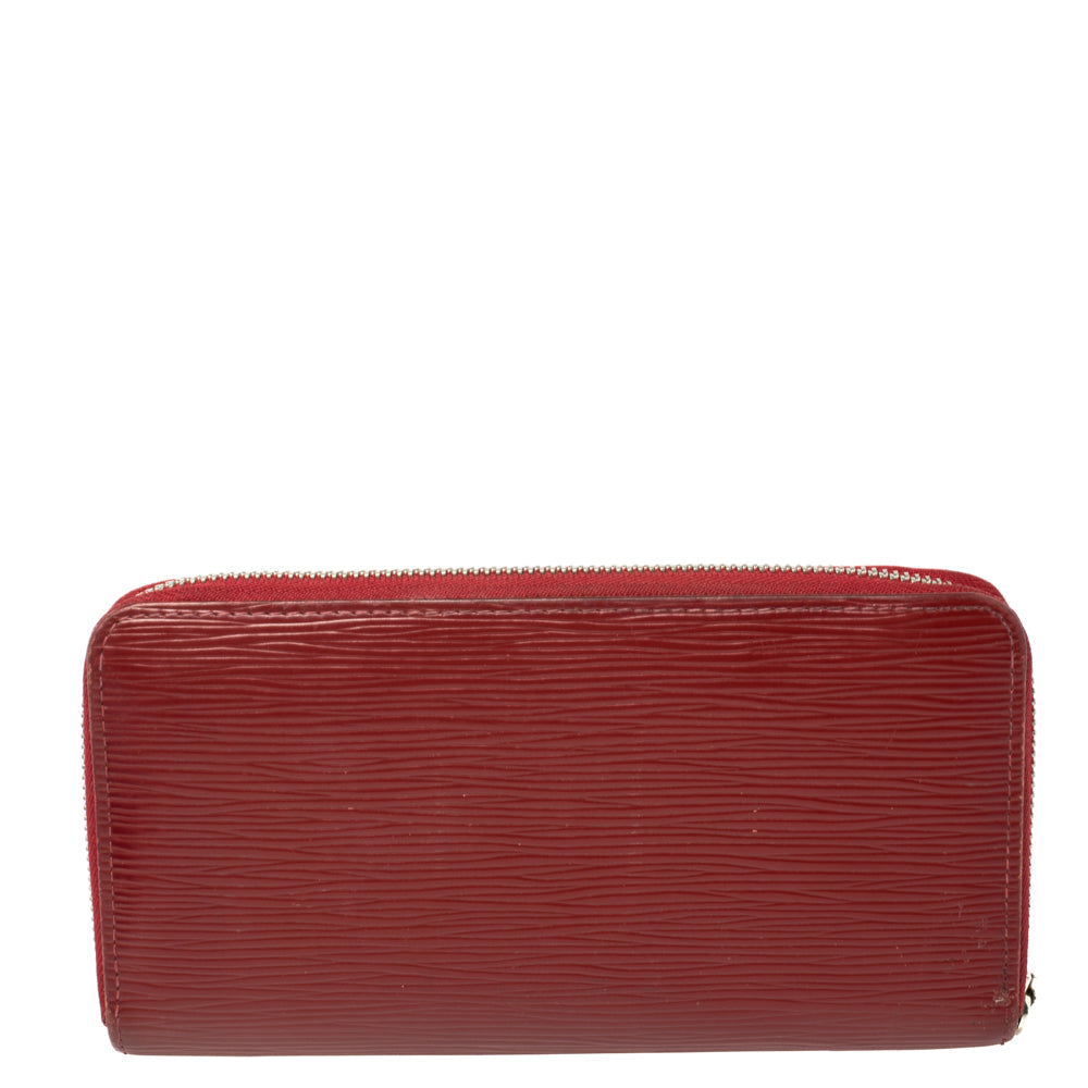 Louis Vuitton Rubis Epi Leather Zippy Wallet..