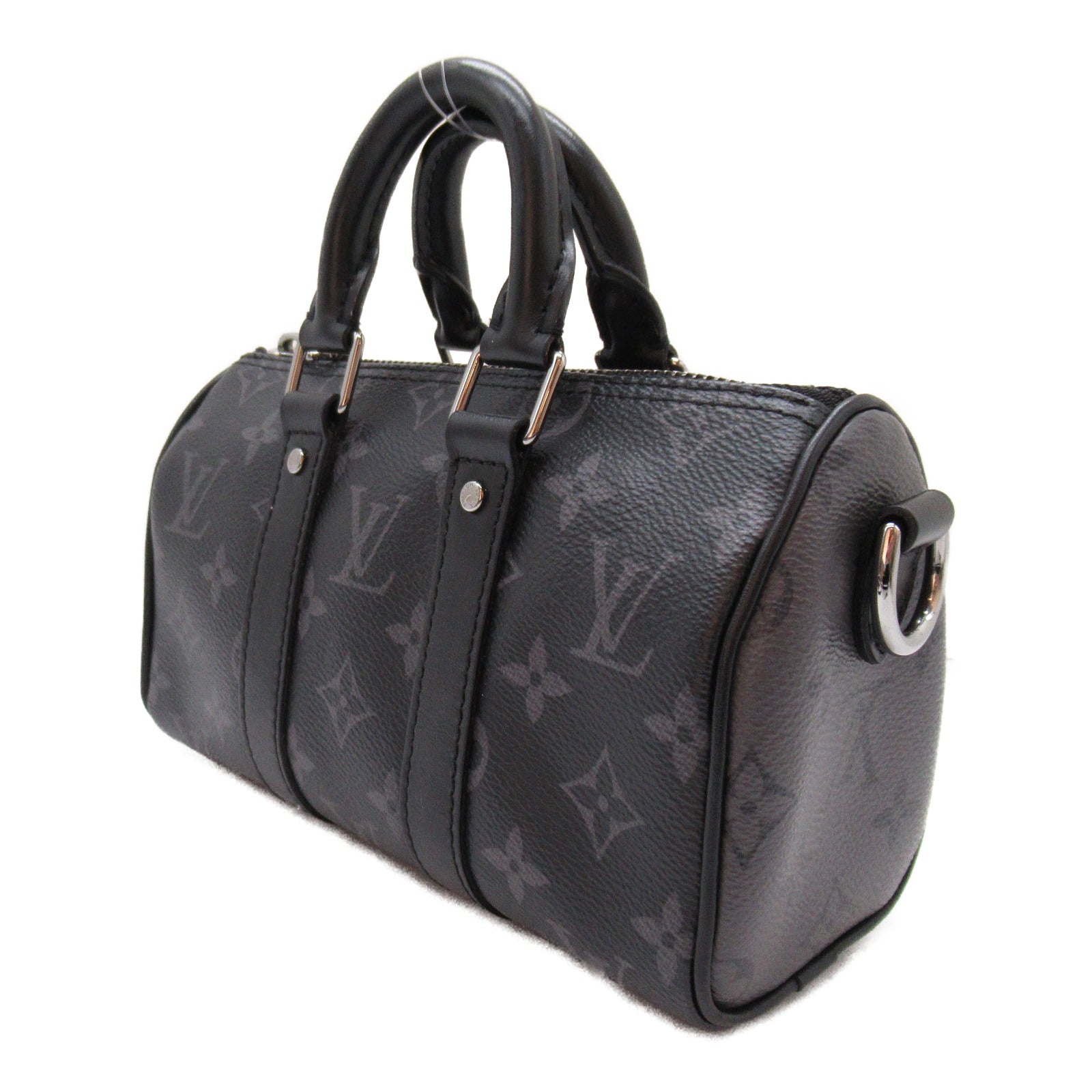 Louis Vuitton Louis Vuitton Keepall XS Boston Bag PVC Coated Linen Monogram   Black M45947