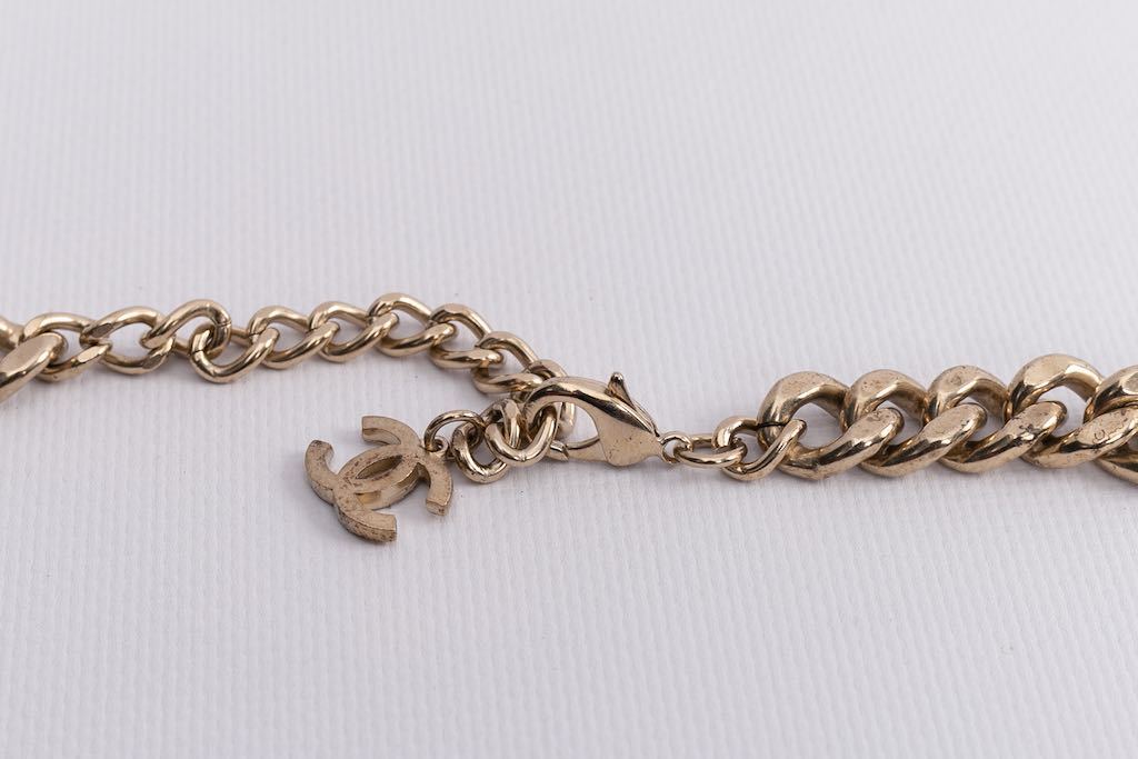 Collier gourmette Chanel DÃƒÆ’Ã‚Â©filÃƒÆ’Ã‚Â©