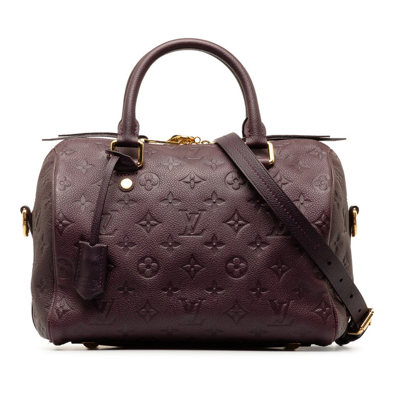 Louis Vuitton Monogram Amplant Speedy Bandouliere 25 Handbag Shoulder Bag 2WAY M40765 Of Purple Leather  Louis Vuitton