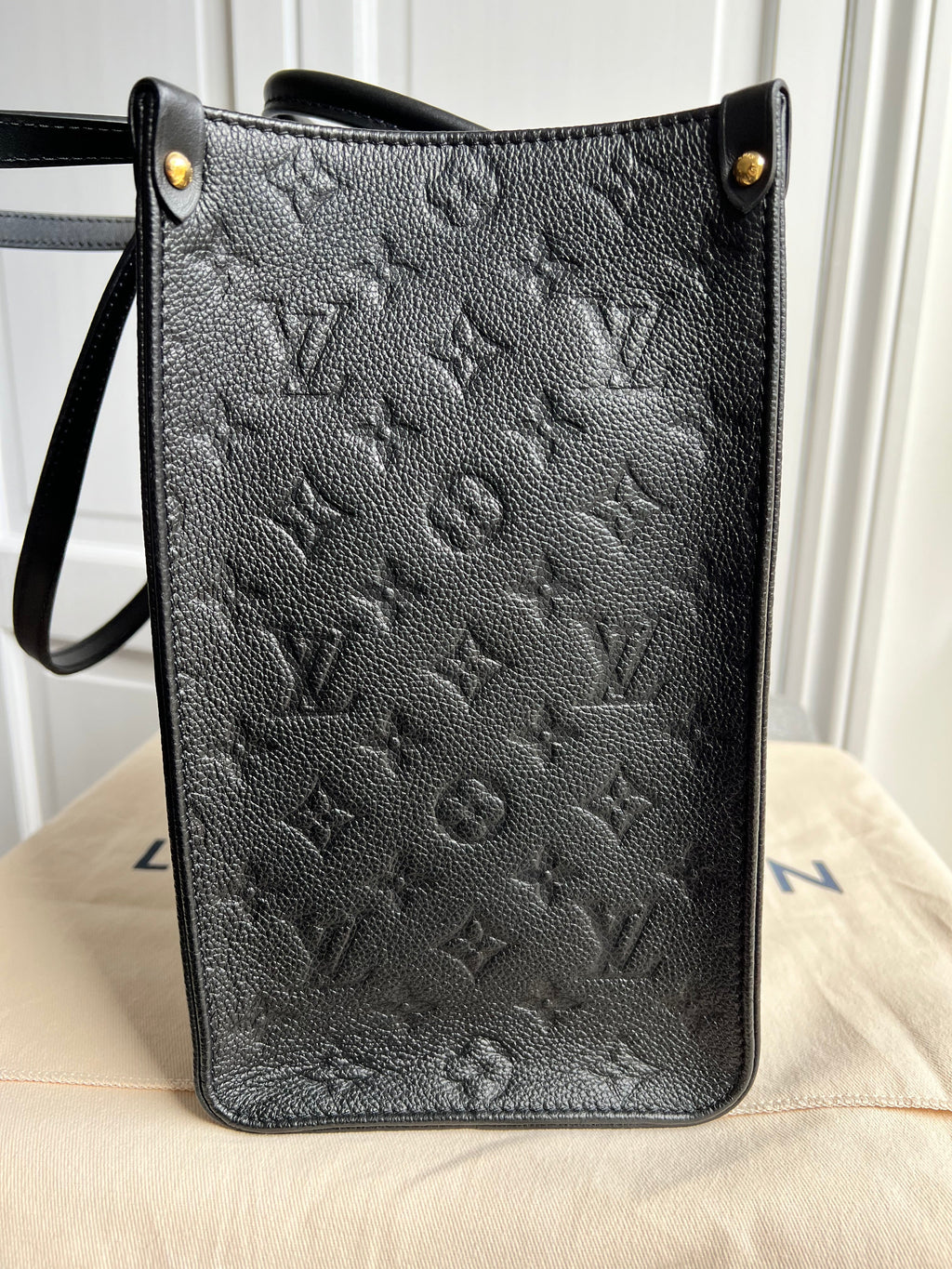 Louis Vuitton On the Go MM Black Empreinte (RRP £2,450)