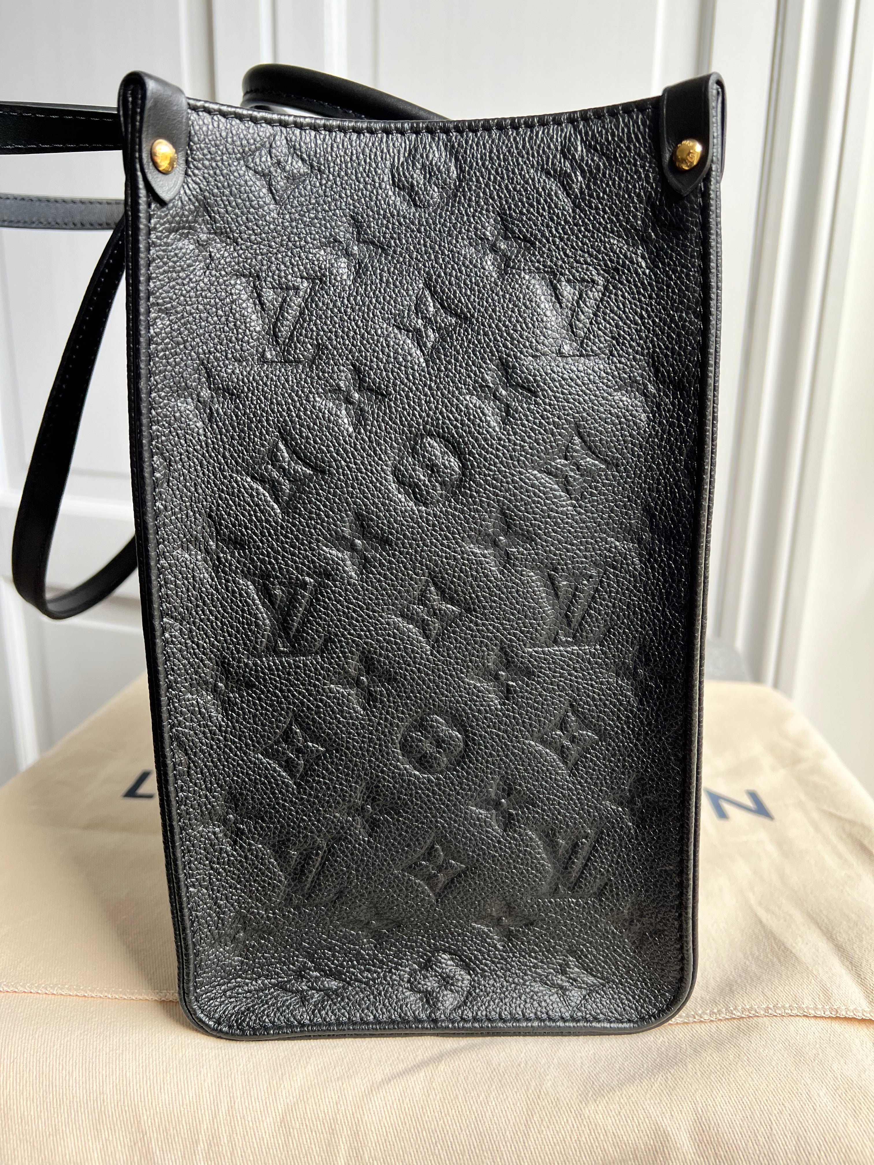 Louis Vuitton On the Go MM Black Empreinte (RRP £2,450)