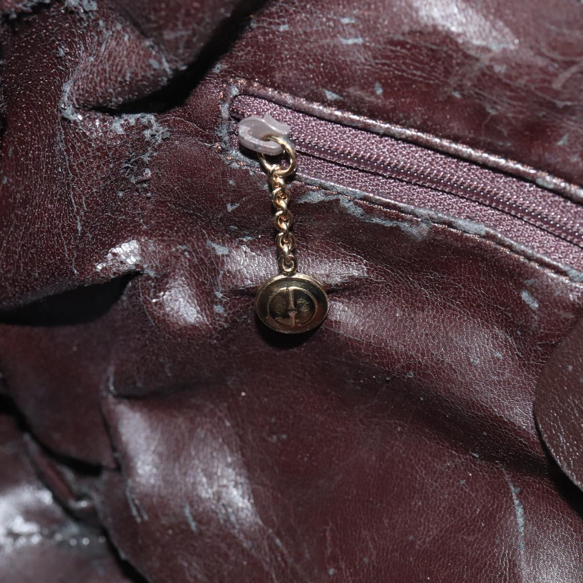 GUCCI Bamboo Hand Bag Leather 2way Brown 82021