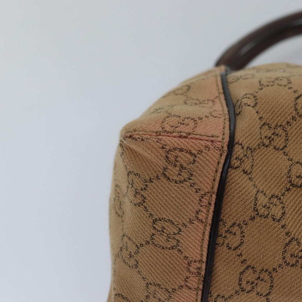 GUCCI GG Canvas Shoulder Bag Beige 101333 82099