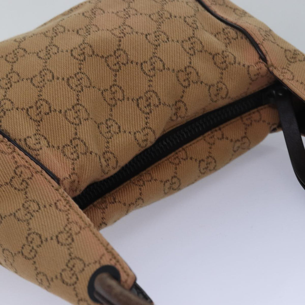 GUCCI GG Canvas Shoulder Bag Beige 101333 82099