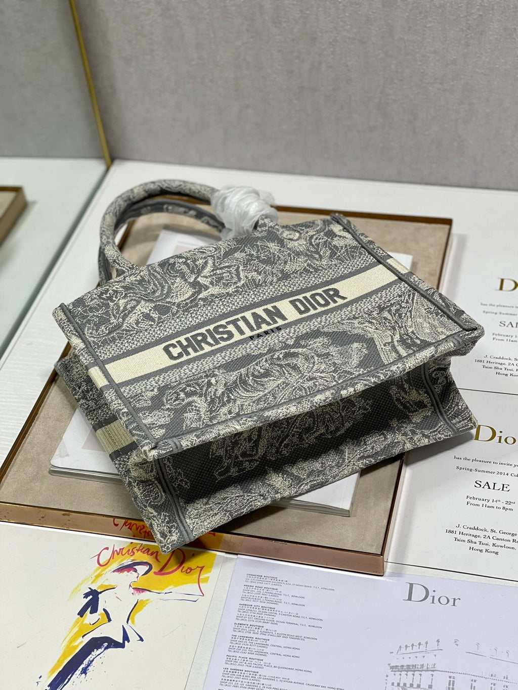 GLAMI Small Book Tote Grey, For Women, WomenÃ¢â‚¬â„¢s Handbags 26.5cm/10.5in CD
