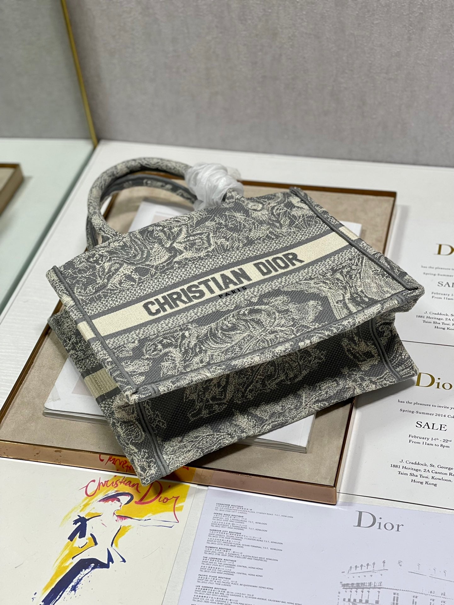 GLAMI Small Book Tote Grey, For Women, WomenÃ¢â‚¬â„¢s Handbags 26.5cm/10.5in CD