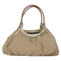 GUCCI GG Canvas Abbey Tote Bag Beige Gold 189835 82100