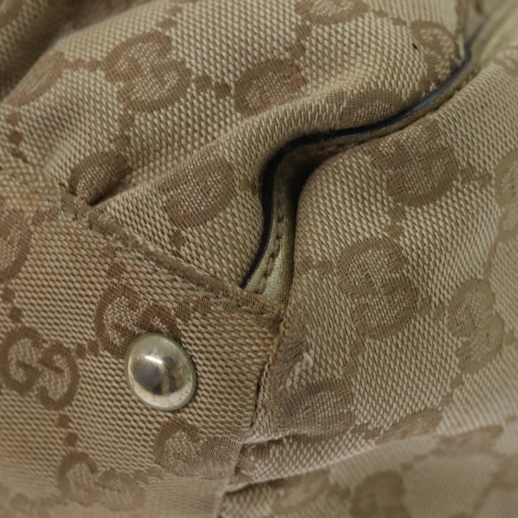 GUCCI GG Canvas Abbey Tote Bag Beige Gold 189835 82100