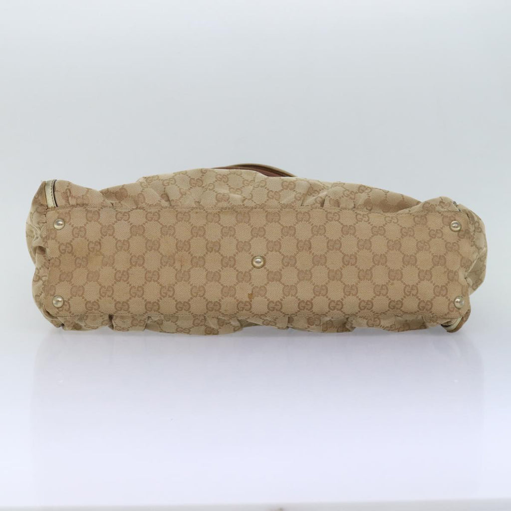 GUCCI GG Canvas Abbey Tote Bag Beige Gold 189835 82100