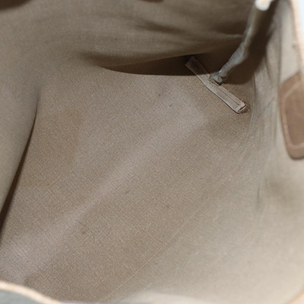 GUCCI GG Supreme Web Sherry Line Tote Bag PVC Leather Beige 39 02 003 82101
