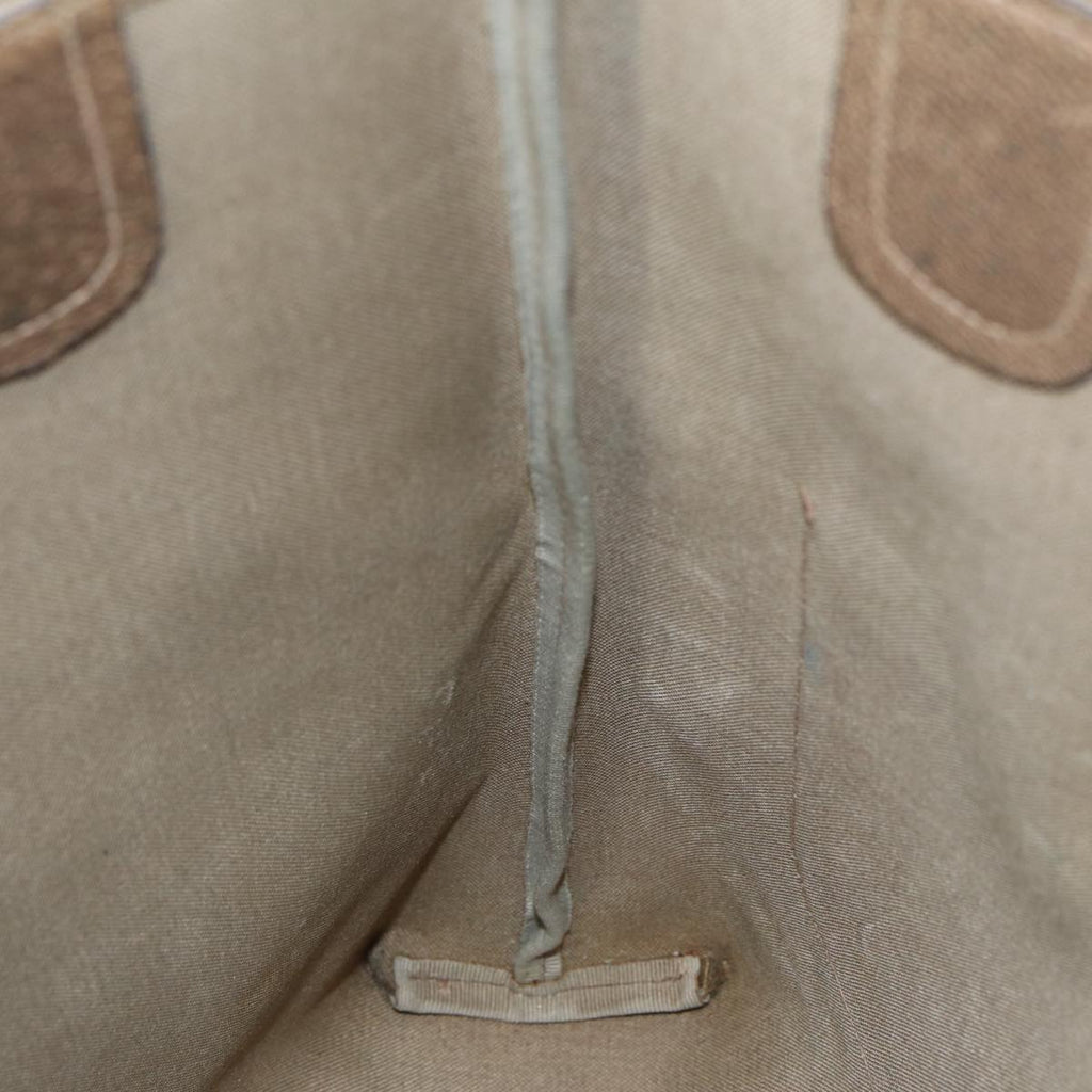 GUCCI GG Supreme Web Sherry Line Tote Bag PVC Leather Beige 39 02 003 82101