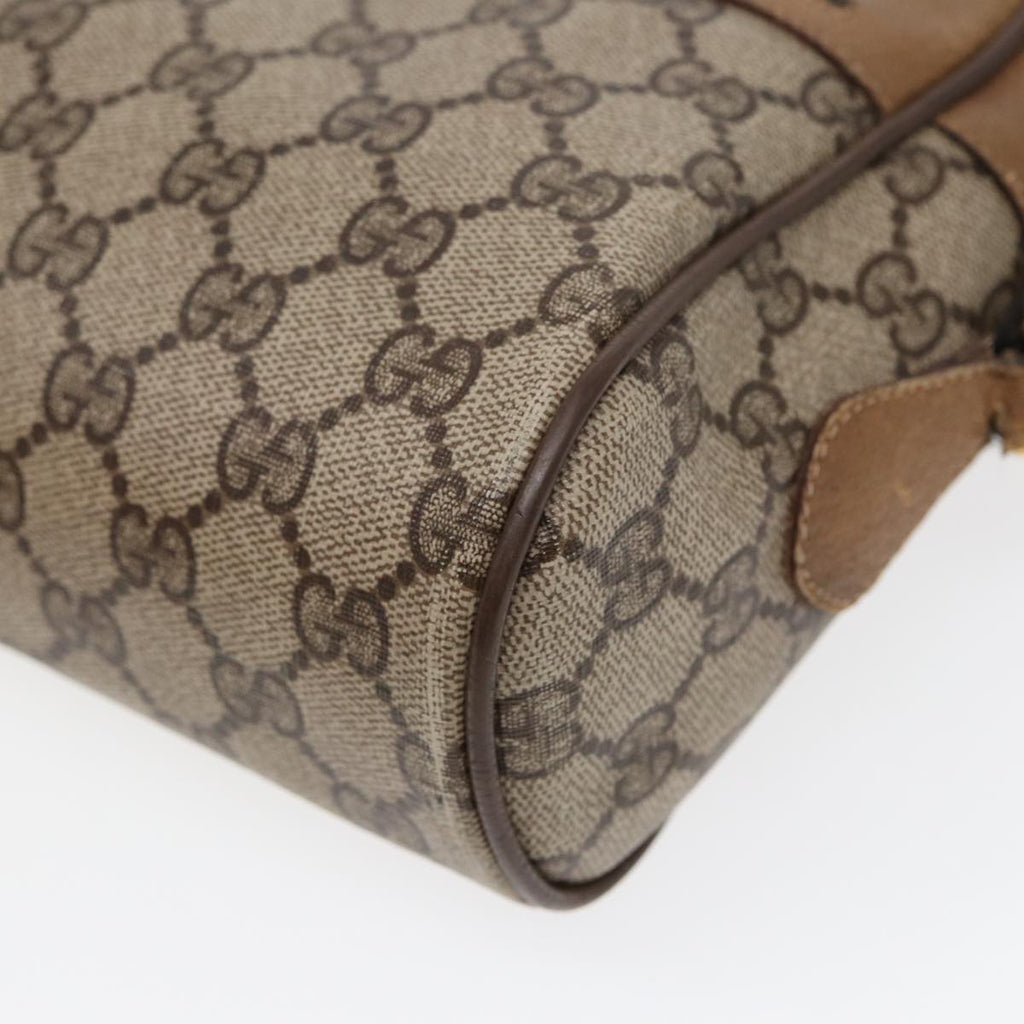 GUCCI GG Supreme Web Sherry Line Shoulder Bag Beige Gold 119 02 088 82111