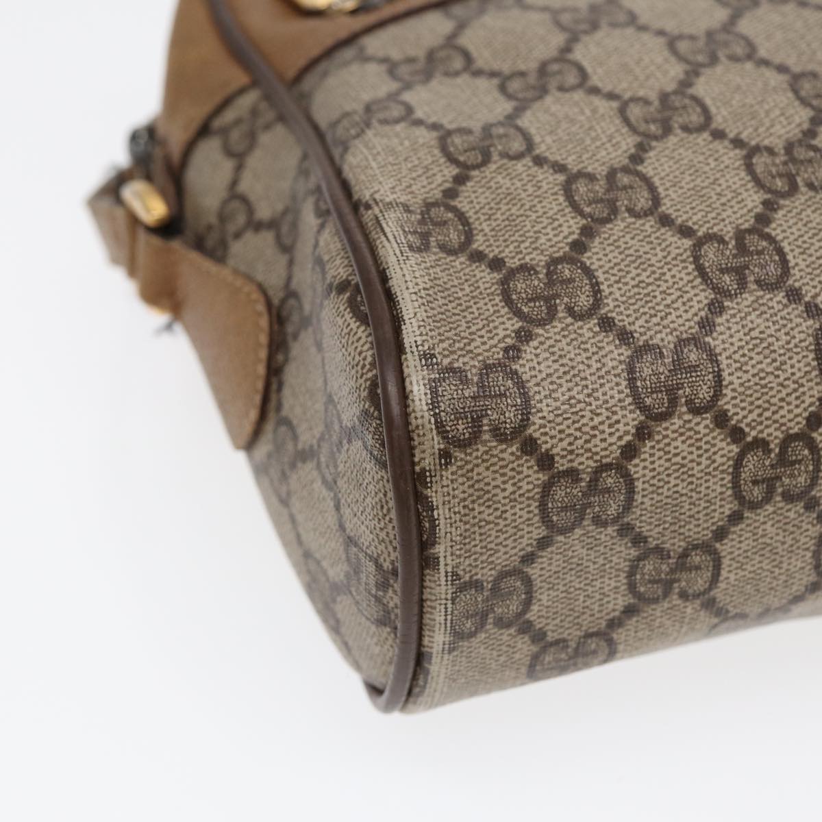 GUCCI GG Supreme Web Sherry Line Shoulder Bag Beige Gold 119 02 088 82111