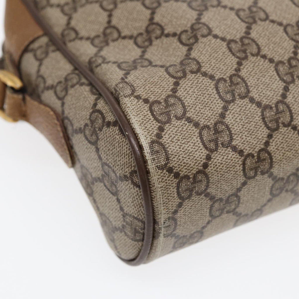GUCCI GG Supreme Web Sherry Line Shoulder Bag Beige Gold 119 02 088 82111