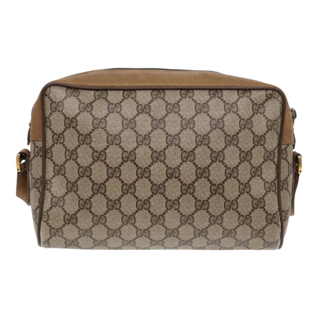 GUCCI GG Supreme Web Sherry Line Shoulder Bag Beige Gold 119 02 088 82111