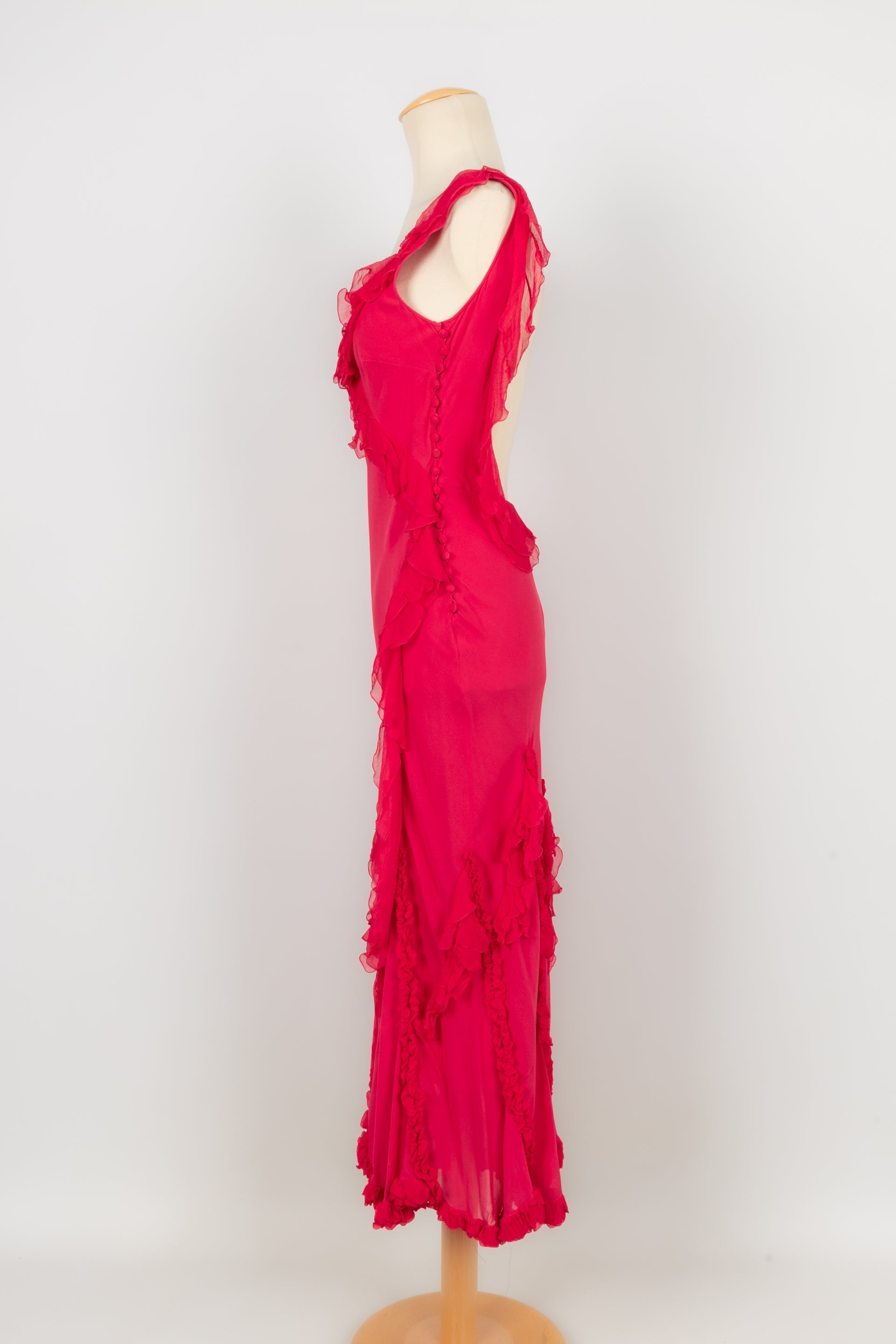 Robe en soie Galliano