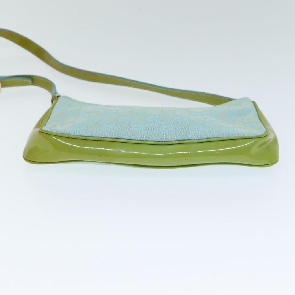 GUCCI GG Canvas Shoulder Bag Light Blue 001 4152 82144