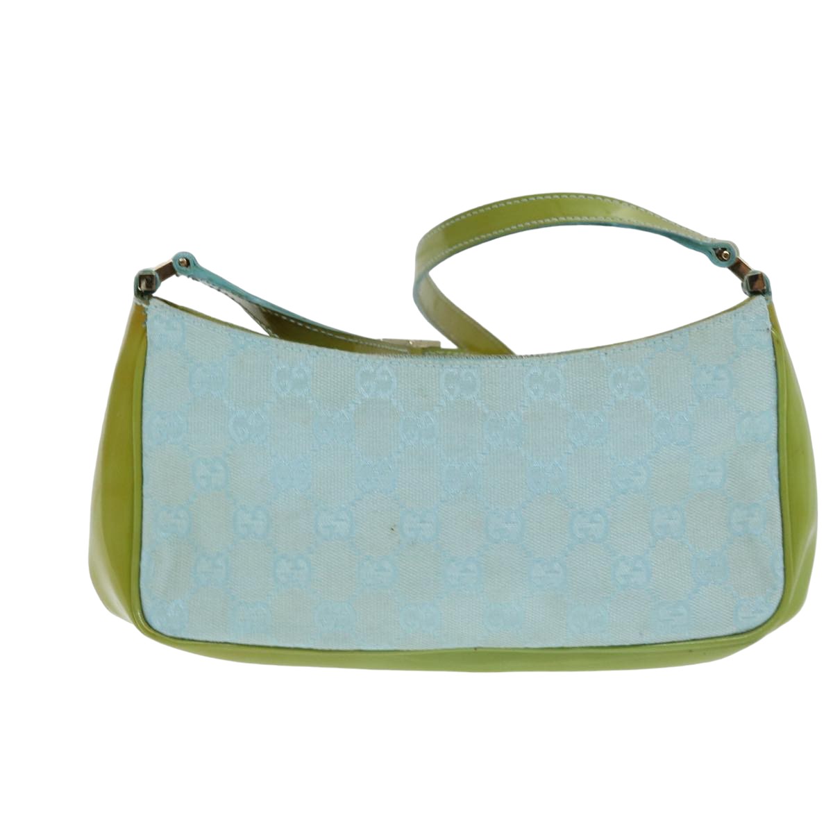 GUCCI GG Canvas Shoulder Bag Light Blue 001 4152 82144