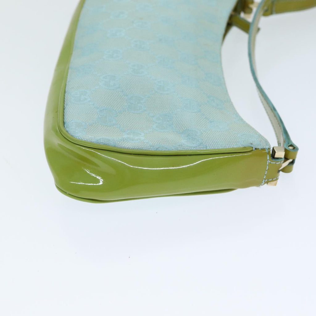 GUCCI GG Canvas Shoulder Bag Light Blue 001 4152 82144
