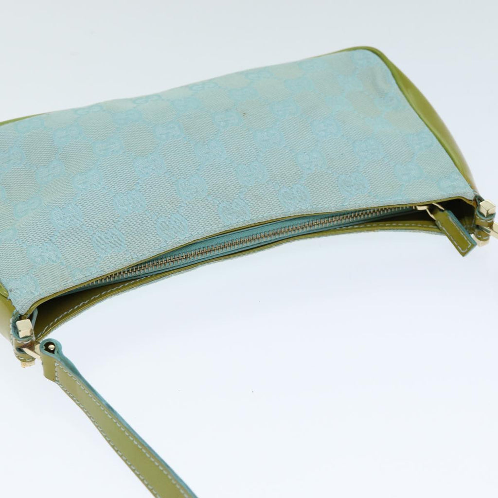 GUCCI GG Canvas Shoulder Bag Light Blue 001 4152 82144