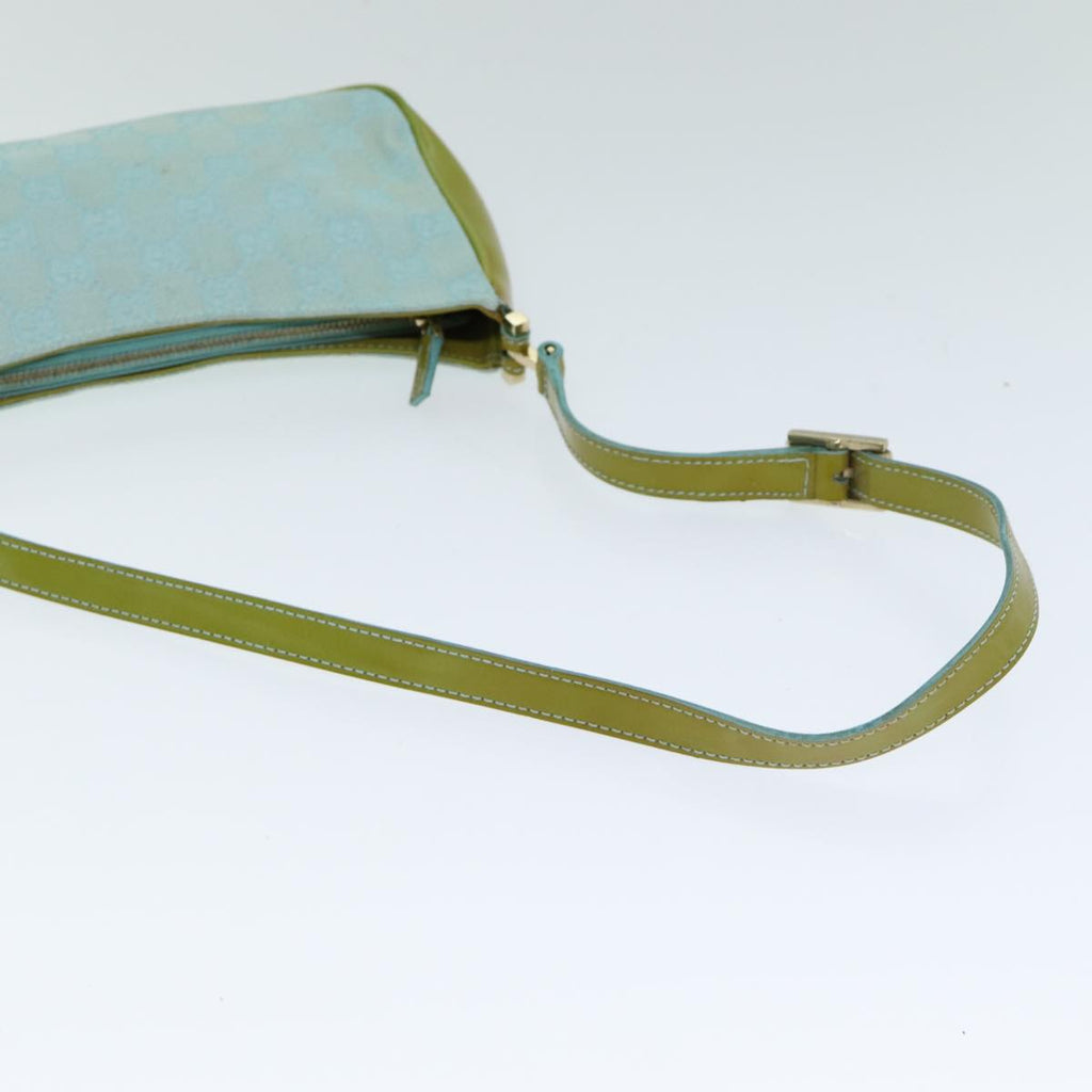 GUCCI GG Canvas Shoulder Bag Light Blue 001 4152 82144