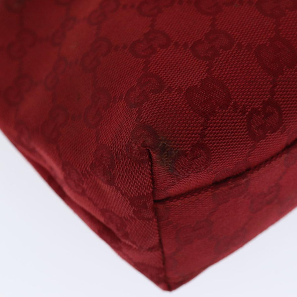 GUCCI GG Canvas Shoulder Bag Red 002 1075 82164