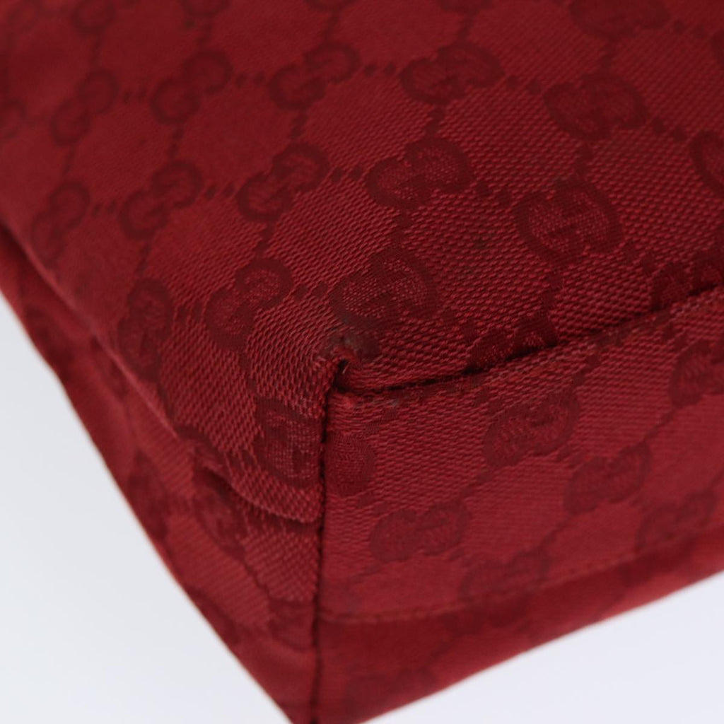 GUCCI GG Canvas Shoulder Bag Red 002 1075 82164