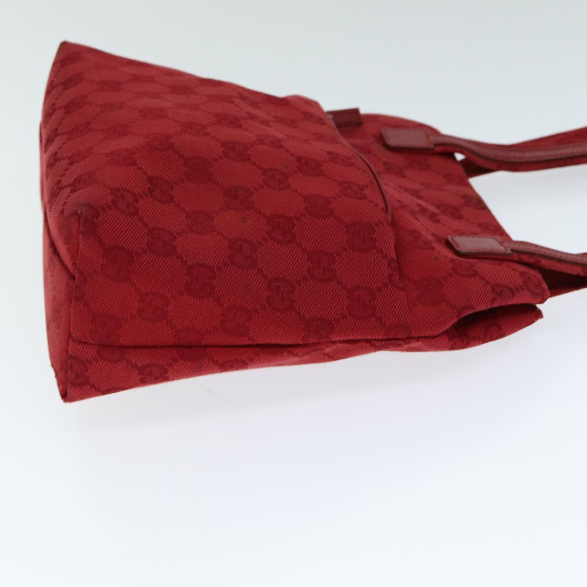 GUCCI GG Canvas Shoulder Bag Red 002 1075 82164