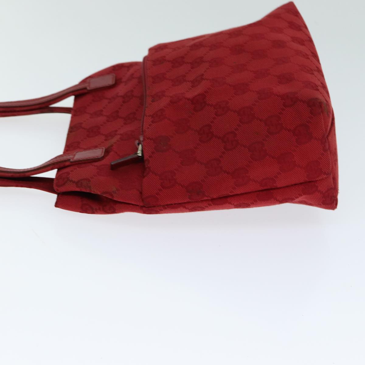 GUCCI GG Canvas Shoulder Bag Red 002 1075 82164