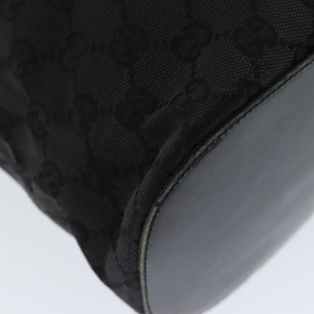 GUCCI GG Canvas Shoulder Bag Black 001 3738 82165