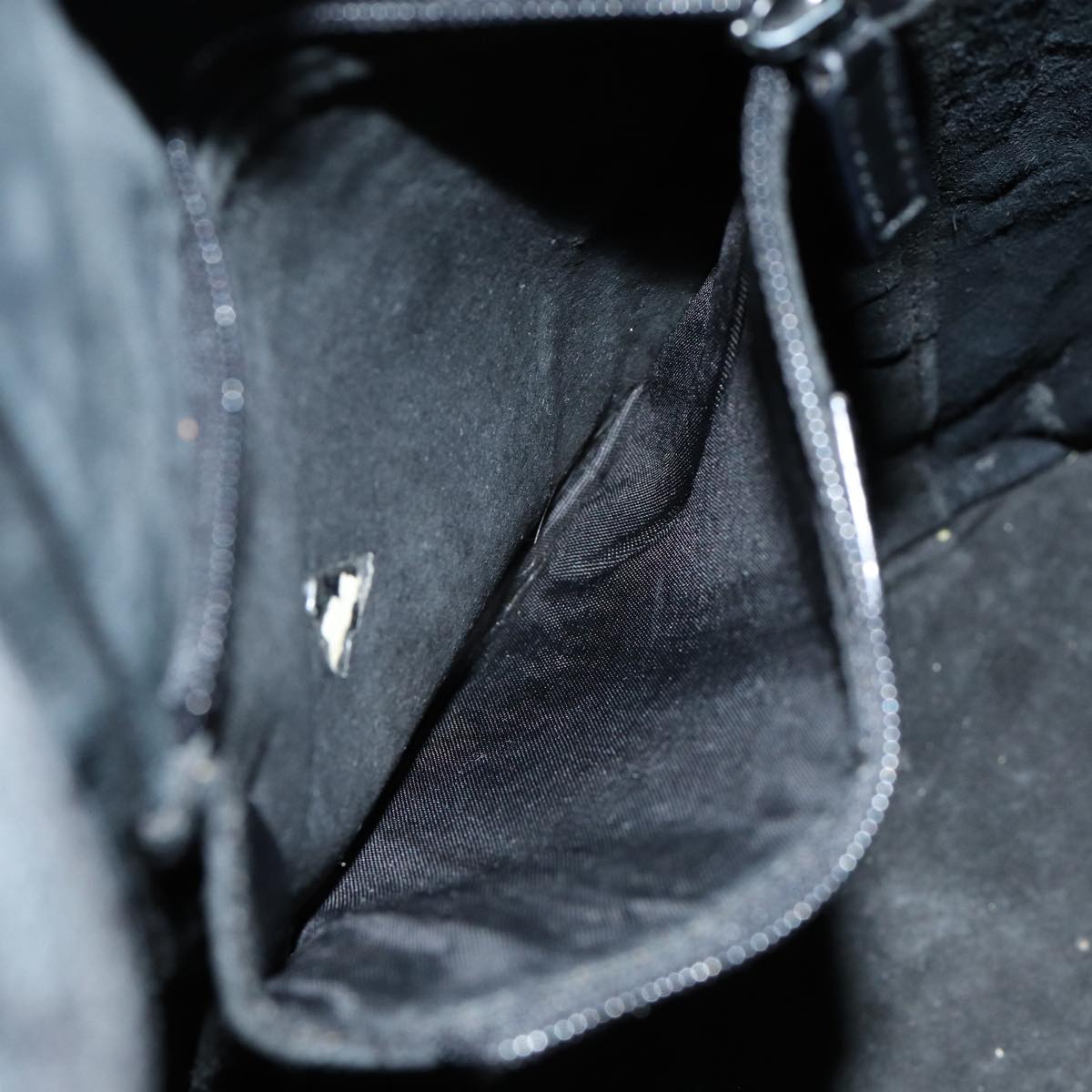 GUCCI GG Canvas Shoulder Bag Black 001 3738 82165