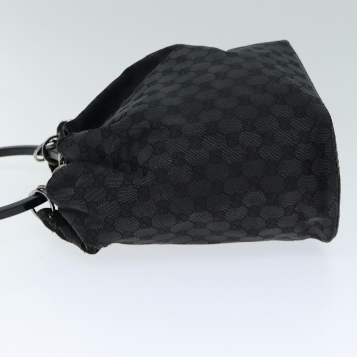 GUCCI GG Canvas Shoulder Bag Black 001 3738 82165