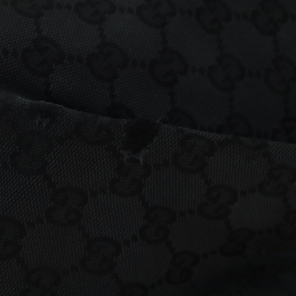 GUCCI GG Canvas Shoulder Bag Black 001 3738 82165